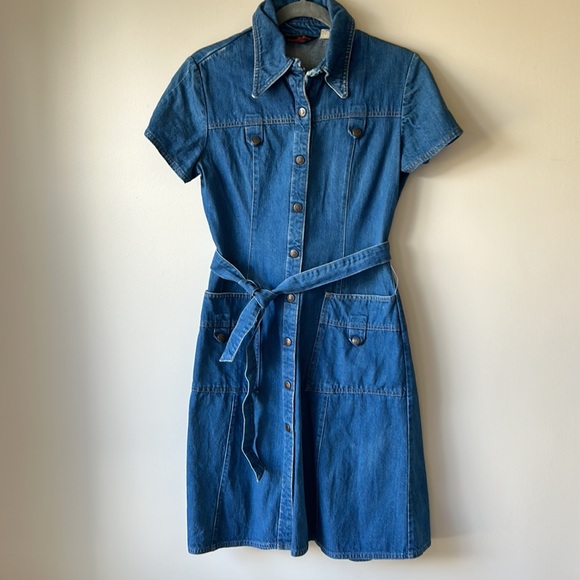 Vintage denim dress - Picture 8 of 9
